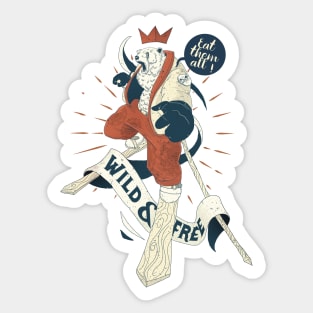 Wild & Free Sticker